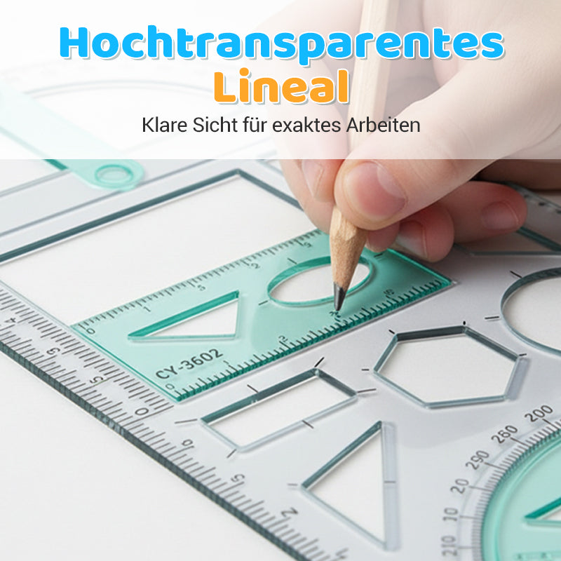 Multifunctionele geometrietekenliniaal