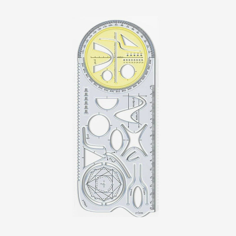 Multifunctionele geometrietekenliniaal