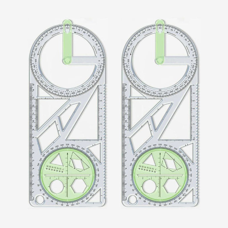 Multifunctionele geometrietekenliniaal