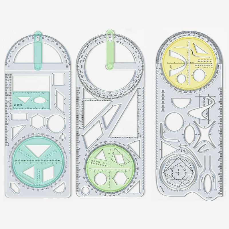 Multifunctionele geometrietekenliniaal