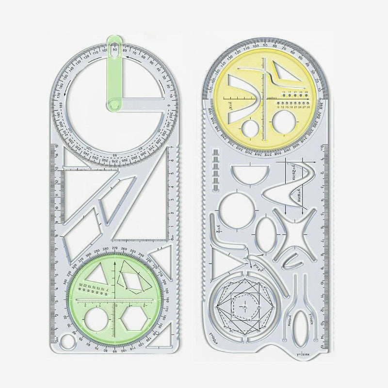 Multifunctionele geometrietekenliniaal