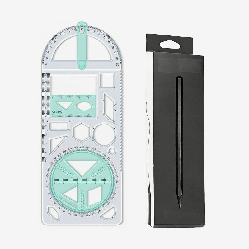 Multifunctionele geometrietekenliniaal