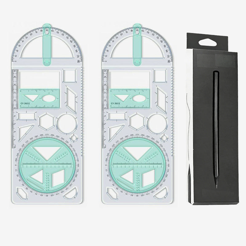 Multifunctionele geometrietekenliniaal