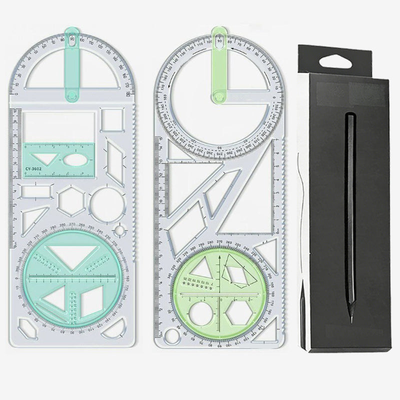 Multifunctionele geometrietekenliniaal