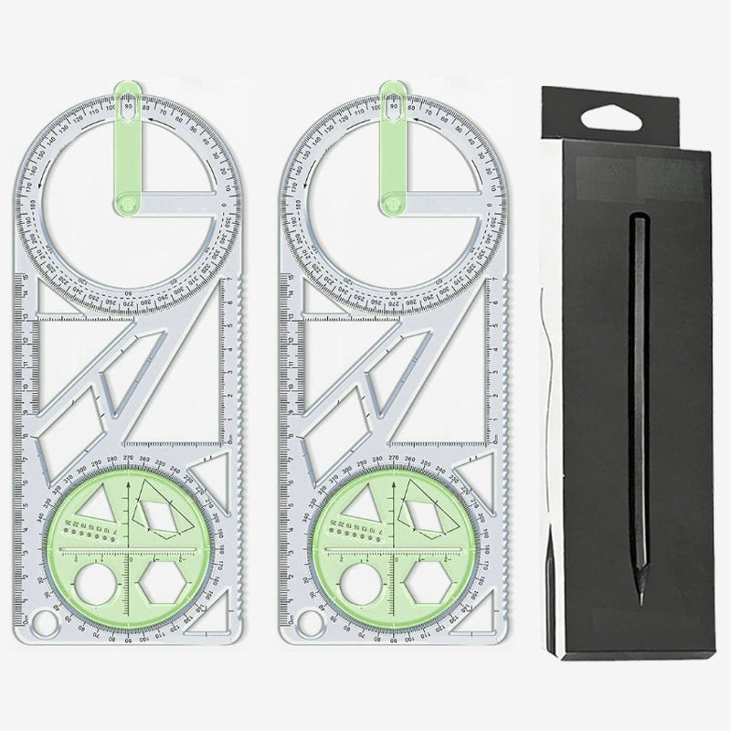 Multifunctionele geometrietekenliniaal