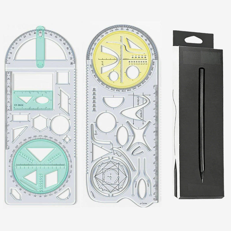 Multifunctionele geometrietekenliniaal