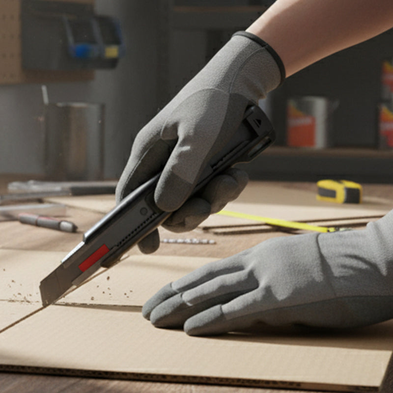 📢📢 50% KORTING!!! ⏰🔪 Professioneel universeel mes – Lemmet van koolstofstaal, veiligheidsvergrendeling, inclusief 10 reservemesjes | Verstevigd ABS-materiaal + ergonomisch handvat ⚡