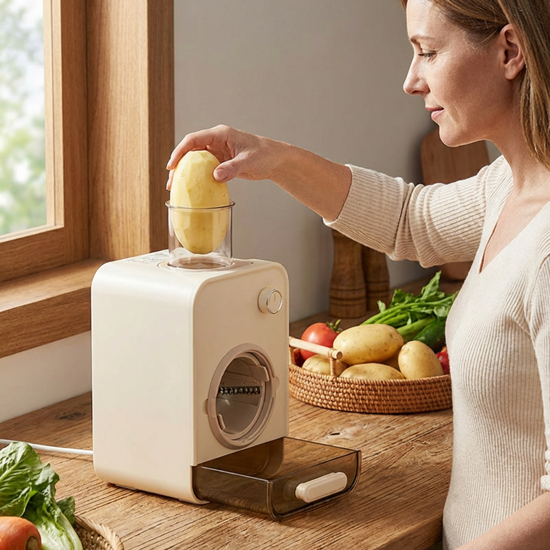 Multifunctionele groentesnijder en -rasp