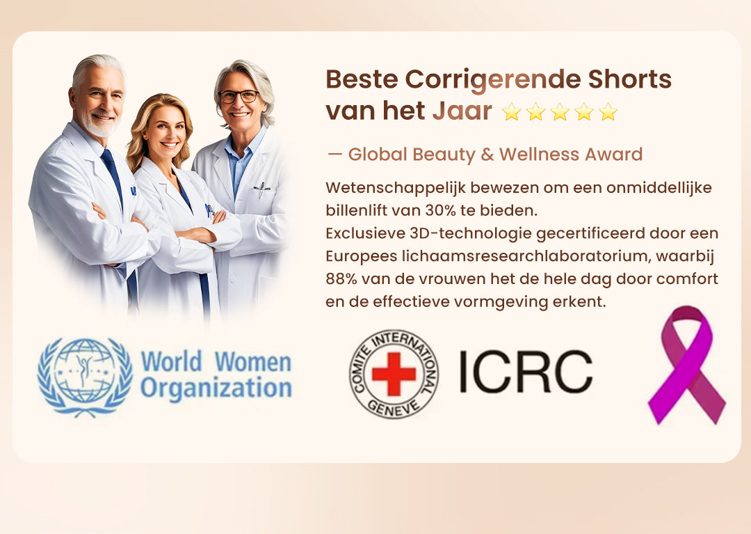 Gewatteerde Shaping-Shorts Met Billenlift