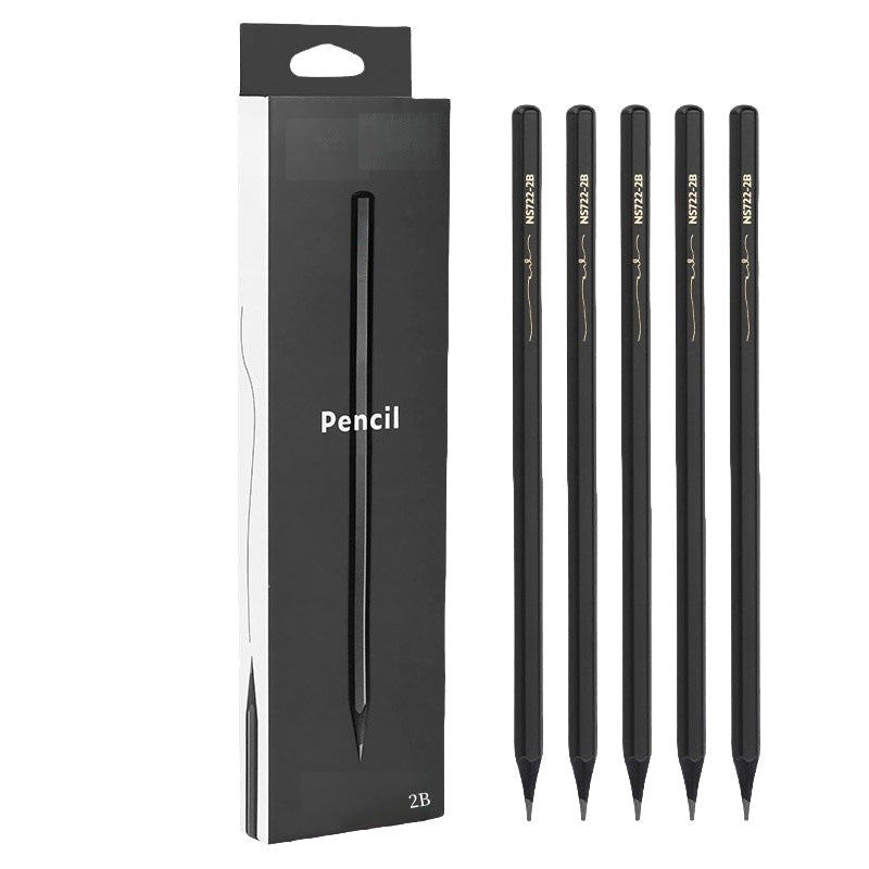 Duurzaam zwart houten 2B & HB potlood