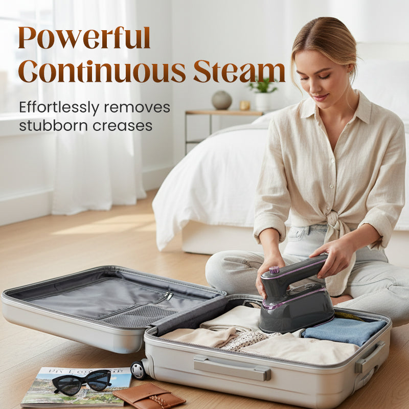 🚀✨ Handige stoomstrijkijzer met 180° draaibare handgreep – voor kreukelvrije kleding in seconden! 🌟👜 Ideaal voor onderweg én thuis, energiezuinig en duurzaam.