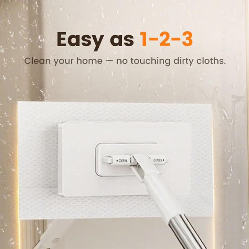 Intrekbare Snap Grip Mini Flat Mop