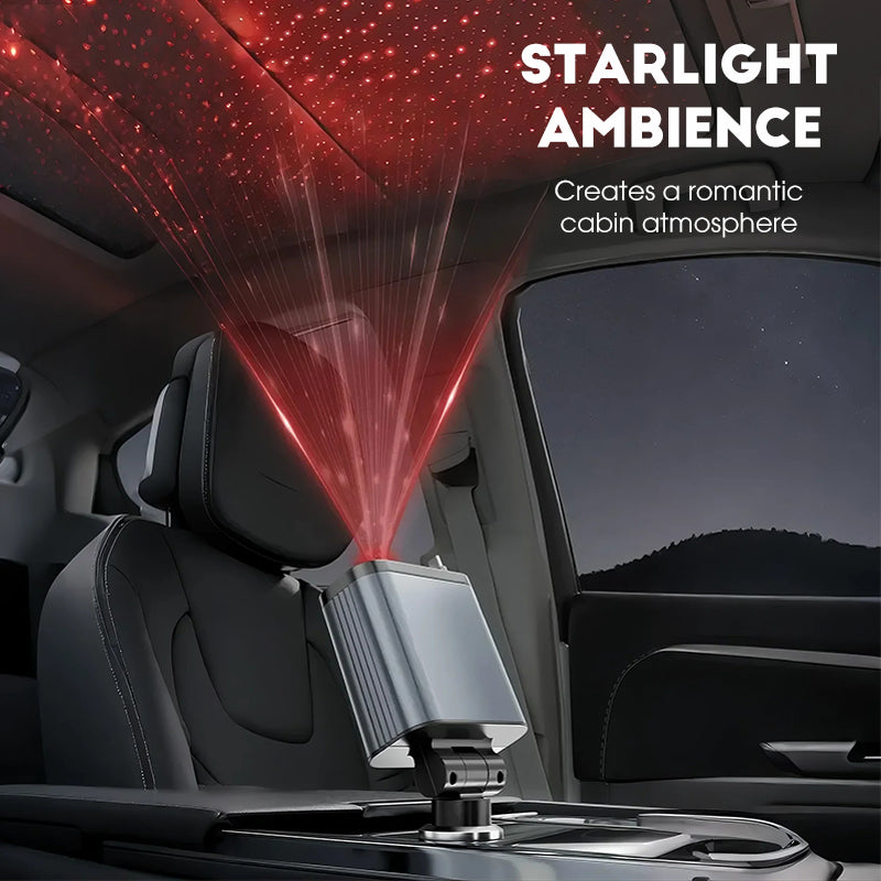 ⚡✨ Ultrasnelle 4-in-1 Autolader 90W – Met Intrekbare Kabels & Sfeervol Sterrenlicht 🚗🌌