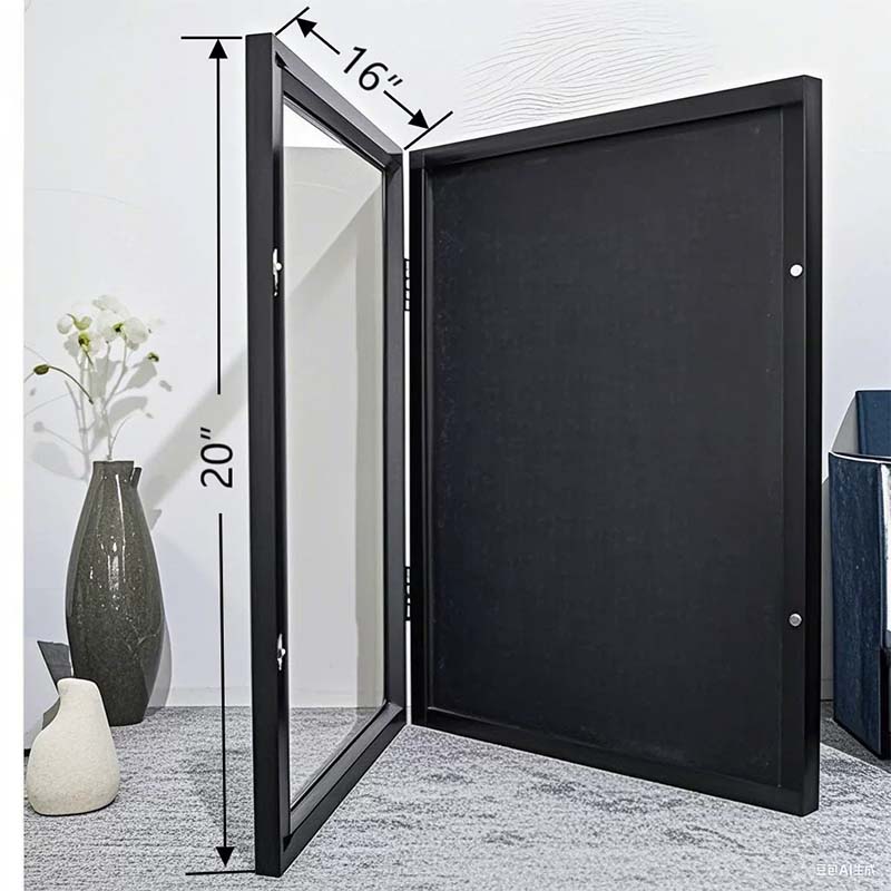 💥【TIJDELIJKE AANBIEDING: 50% KORTING】🔥 Magnetisch jersey-fotolijst | Massief hout + kristalhelder acryl | Afgeronde hoeken, kreukvrij | 13x13 / 11x14 inch | Zwart