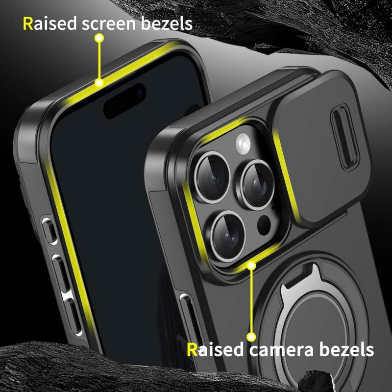 Premium telefoonhoesje met ringstandaard voor iPhone