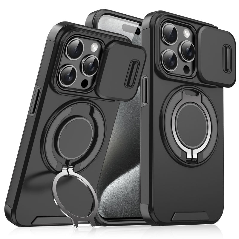 Premium telefoonhoesje met ringstandaard voor iPhone