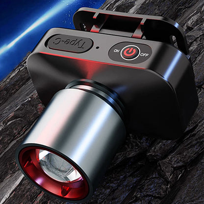 Krachtige LED-hoofdlamp met telescopische zoom