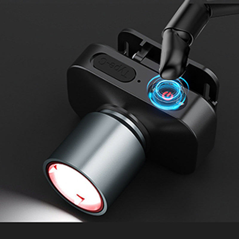 Krachtige LED-hoofdlamp met telescopische zoom