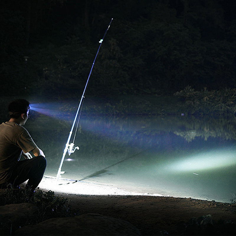 Krachtige LED-hoofdlamp met telescopische zoom