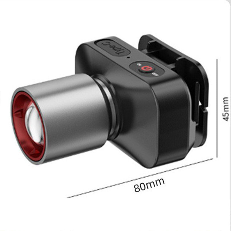Krachtige LED-hoofdlamp met telescopische zoom