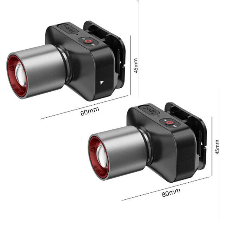 Krachtige LED-hoofdlamp met telescopische zoom