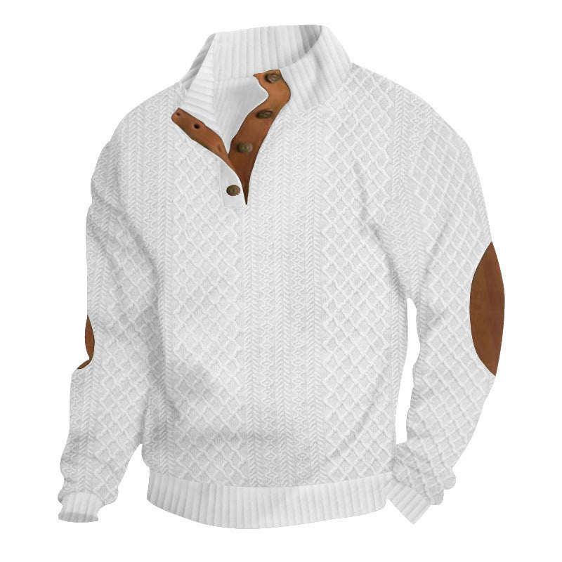 Heren Gestamp Jacquard Poloshirt met Kraag