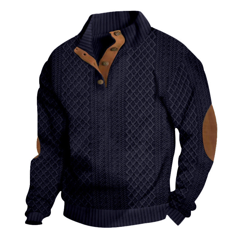 Heren Gestamp Jacquard Poloshirt met Kraag