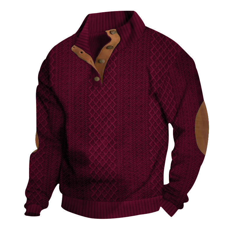 Heren Gestamp Jacquard Poloshirt met Kraag
