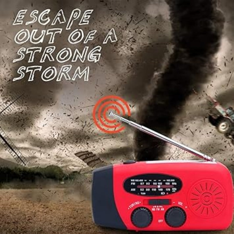 📻 Speciale Aanbieding -50%! Multifunctionele Noodradio met Zonne-energie & Handkruk – LED-Lamp & Telefoonlader | Noodsituatie & Kamperen ⛺