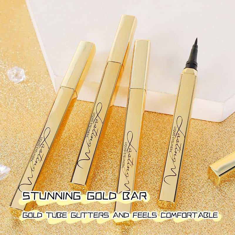 👁️✨ Strakke lijnen, de hele dag mooi🔥 Nieuwjaarsactie: Langhoudende Waterproof Vloeibare Eyeliner