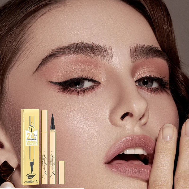 👁️✨ Strakke lijnen, de hele dag mooi🔥 Nieuwjaarsactie: Langhoudende Waterproof Vloeibare Eyeliner