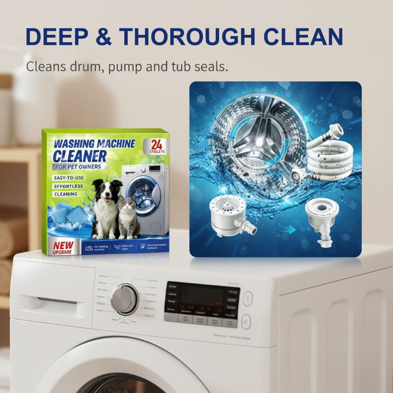 📢📢50% OFF !! ⏰Washing Machine Cleaner Tablets for Pet Owners