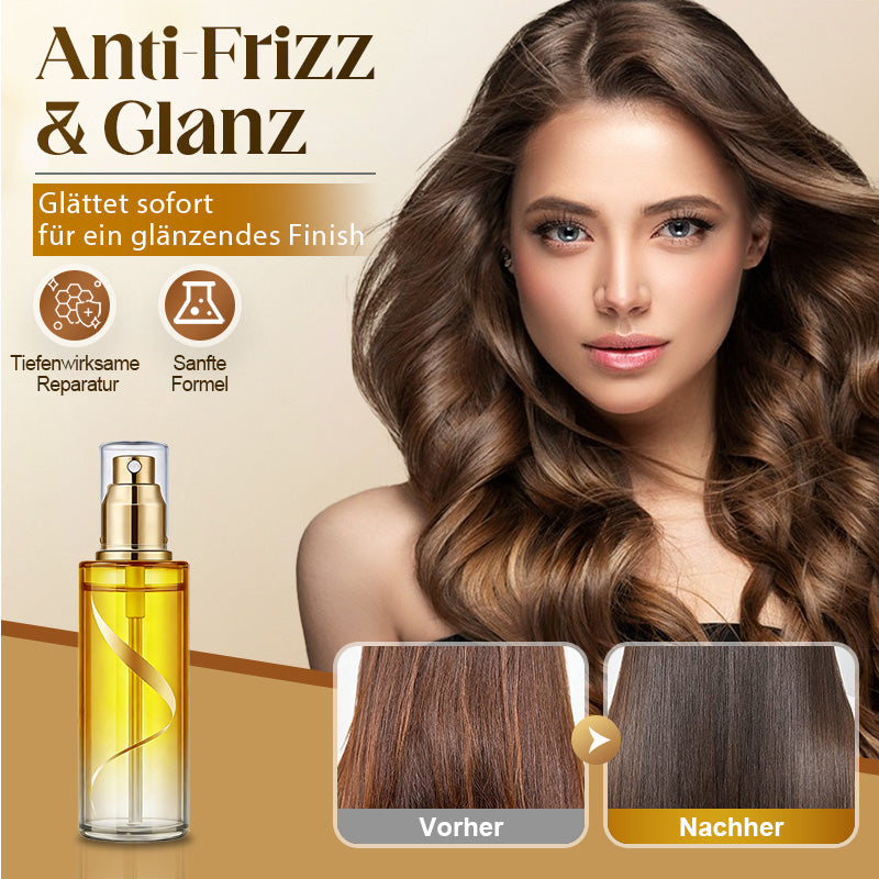 Verzorgende anti-frizz haaroliespray