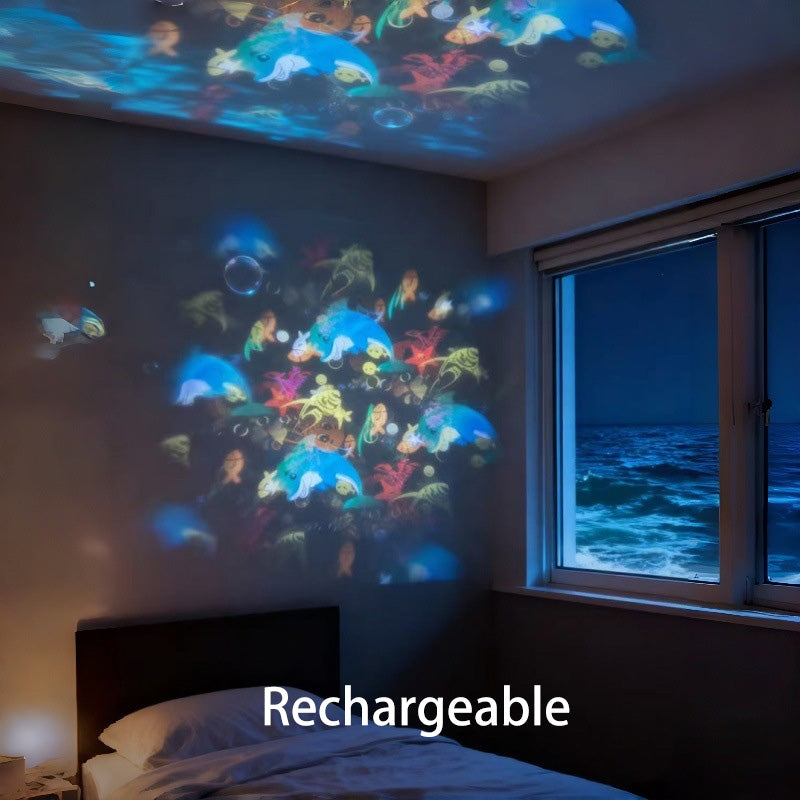 🥳 2026 IN DE AANBIEDING – 50% KORTING! 💥🎉 Dynamische roterende LED-projectielamp – automatisch roterend dynamisch effect, helder & zacht licht, breed toepasbaar voor feestjes en huisdecoratie ✨
