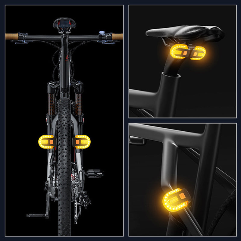 🚴 50% KORTING! Draadloos Smart Achterlicht met Richtingaanwijzer - Perfect voor E-bikes & Fatbikes ⚡