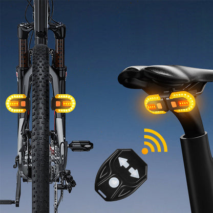 🚴 50% KORTING! Draadloos Smart Achterlicht met Richtingaanwijzer - Perfect voor E-bikes & Fatbikes ⚡