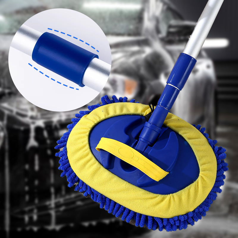 📢📢 50% korting!! ⏰🚗 Robuuste autowasmop met lange steel | Telescopisch & Aluminium