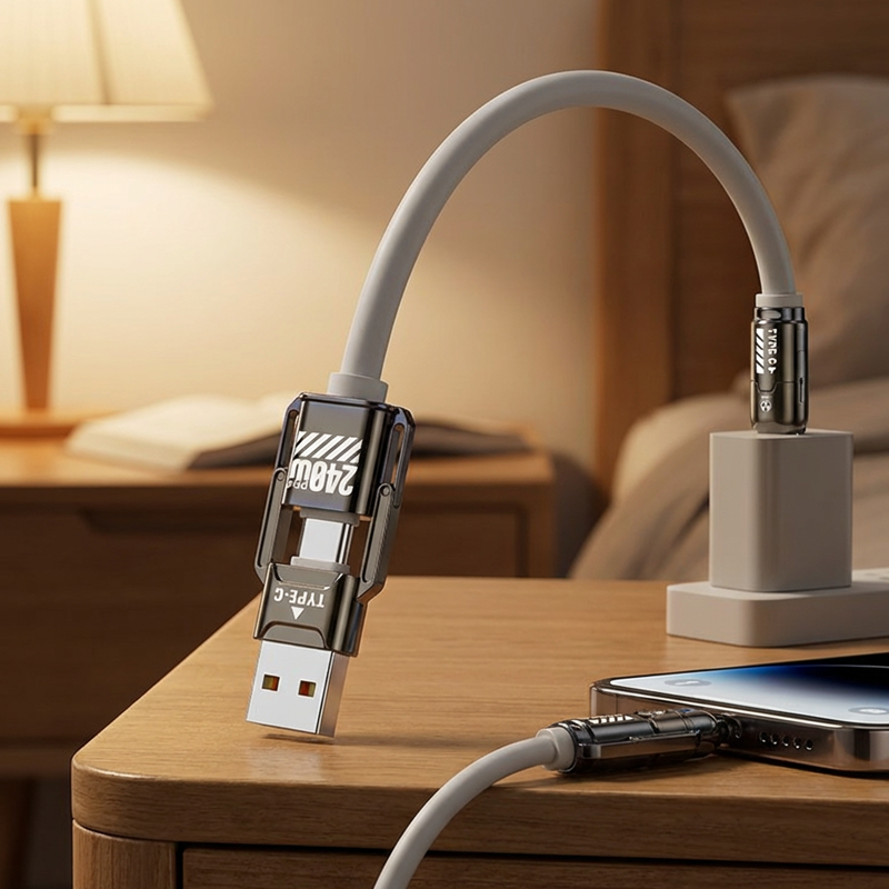 Hoge Vermogen 4-in-1 Snellaadkabel