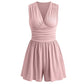 ⏳ 50% korting! Mouwloze V-hals jumpsuit met rimpeltaille – flatterend en veelzijdig, perfect voor zomer en speciale gelegenheden.
