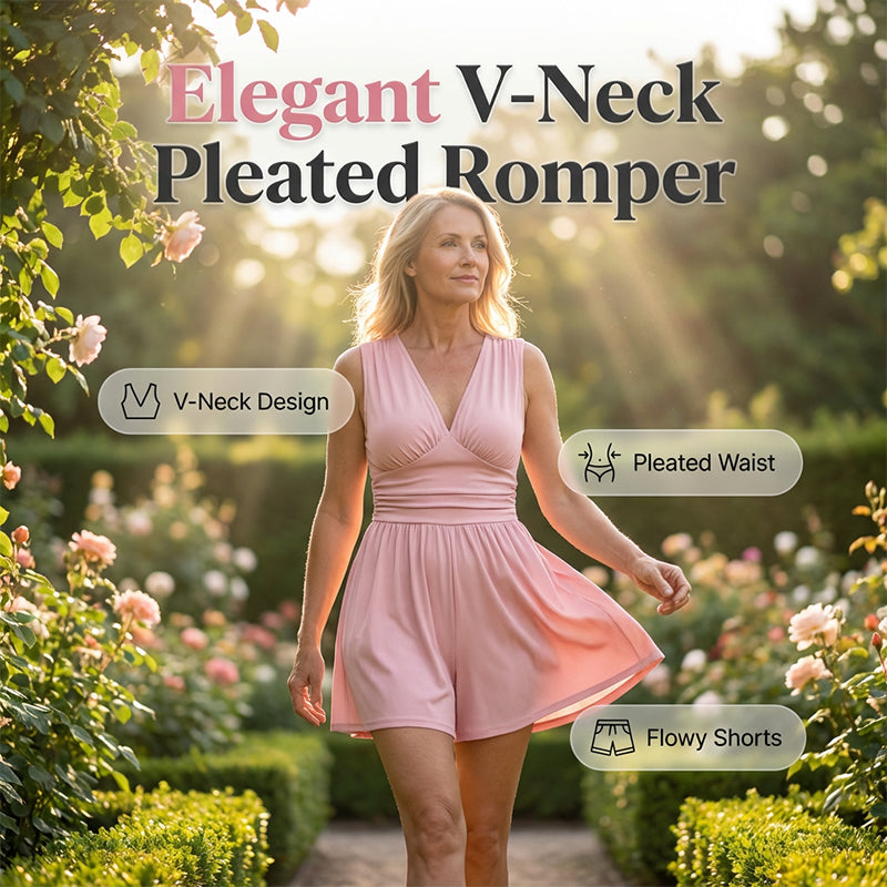 👗 50% korting! V-hals romper met rimpeltaille – flatterend, veelzijdig en perfect voor zomer en vakantie.