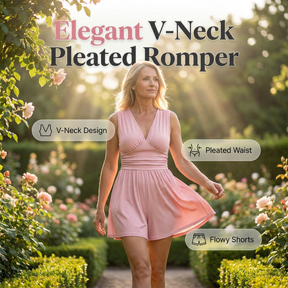 👗 50% korting! V-hals romper met rimpeltaille – flatterend, veelzijdig en perfect voor zomer en vakantie.