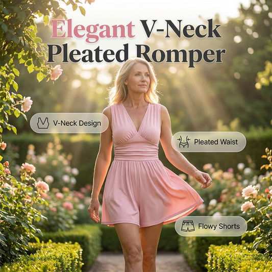 👗 50% korting! V-hals romper met rimpeltaille – flatterend, veelzijdig en perfect voor zomer en vakantie.