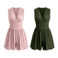 👗 50% korting! V-hals romper met rimpeltaille – flatterend, veelzijdig en perfect voor zomer en vakantie.