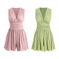 👗 50% korting! V-hals romper met rimpeltaille – flatterend, veelzijdig en perfect voor zomer en vakantie.