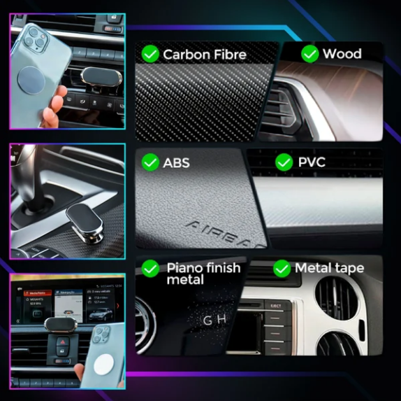 📱 1+1 gratis! Ultrasterke magnetische telefoonhouder – flexibel, 360° draaibaar & eenvoudig te bevestigen. Perfect voor in de auto! 🚗✨