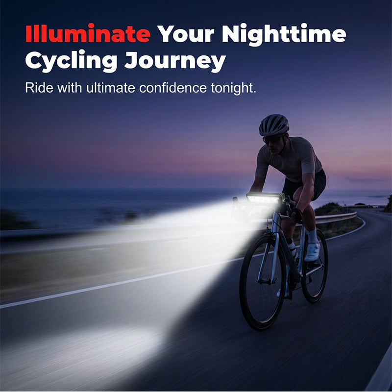 🚲💡 50% korting! 2000 Lumen fietslicht – ☔ IPX6 waterdicht, ⚡ USB-C oplaadbaar, 💪 200m zicht – veilig in regen & donker!