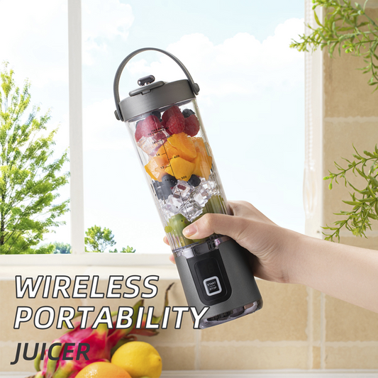 🌞Fris De Lente In Met 50% Korting!🥤Draagbare Blender to Go (500ml) | Draadloze Smoothiemaker met 10 Messen | Ice Crusher & USB Oplaadbaar