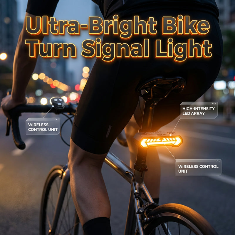 🚲 50% korting! Draadloze fiets richtingaanwijzer – USB-oplaadbaar, waterdicht & met afstandsbediening. Blijf zichtbaar & veilig bij nacht, regen & mist! ✨💡