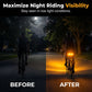 🚲 50% korting! Draadloze fiets richtingaanwijzer – USB-oplaadbaar, waterdicht & met afstandsbediening. Blijf zichtbaar & veilig bij nacht, regen & mist! ✨💡
