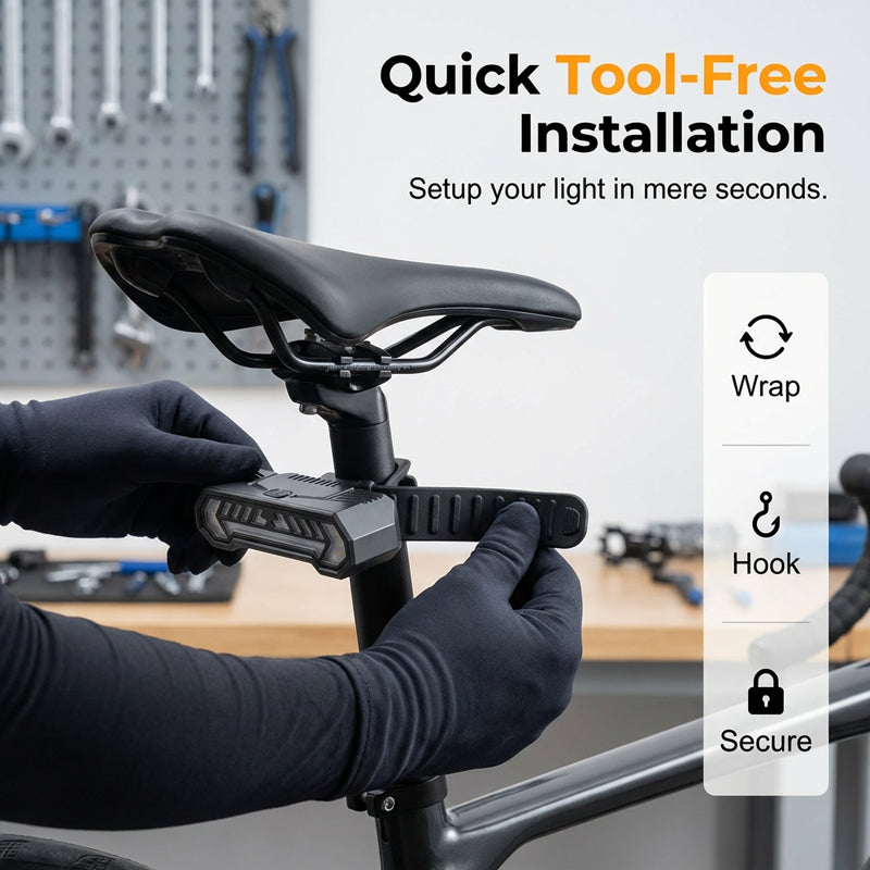 🚲 50% korting! Draadloze fiets richtingaanwijzer – USB-oplaadbaar, waterdicht & met afstandsbediening. Blijf zichtbaar & veilig bij nacht, regen & mist! ✨💡